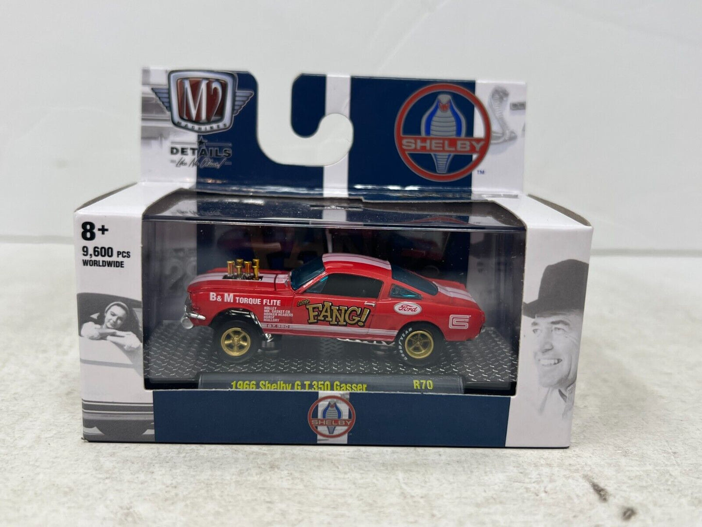 M2 Machines Shelby Fang! 1966 Shelby G.T. 350 Gasser R70 1:64 Diecast