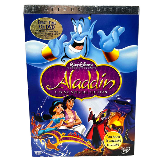 Disney Aladdin (DVD, 2004) Disney Classic Platinum Edition Good Condition!!!