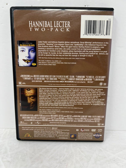 The Silence of the Lambs / Hannibal (DVD, 2007) Crime Thriller Good Condition!!!