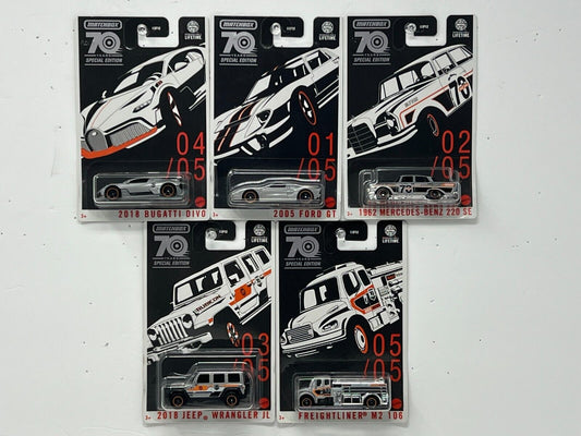 Matchbox 70 Years Special Edition Walmart Exclusive 1:64 Diecast Complete Set