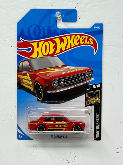 Hot Wheels Nightburnerz 1971 Datsun 510 JDM 1:64 Diecast