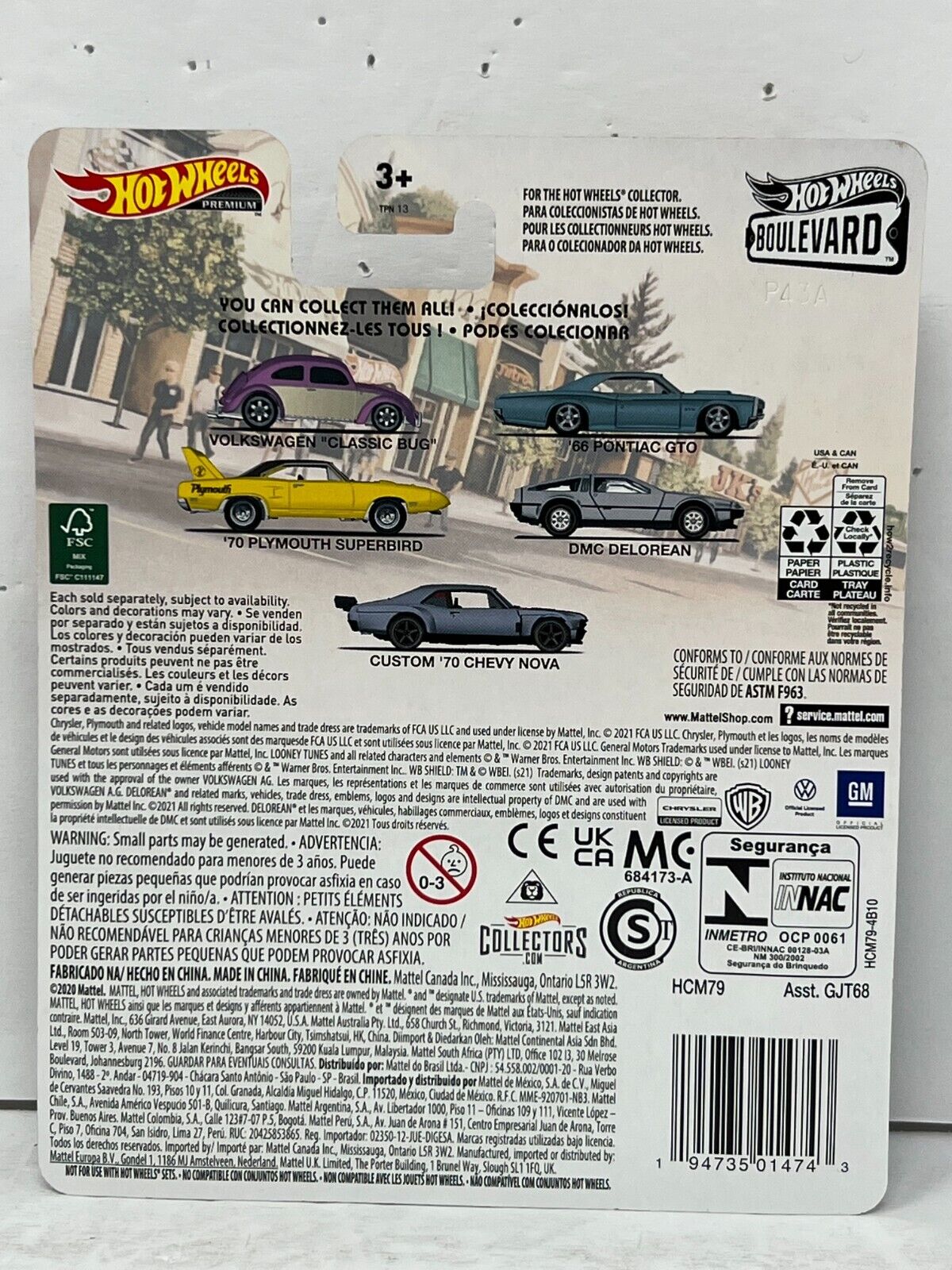 Hot Wheels Premium Boulevard DMC Delorean 1:64 Diecast