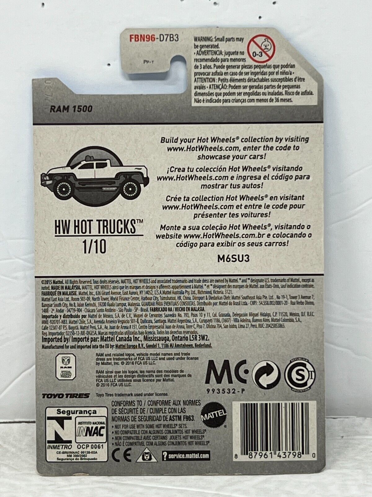Hot Wheels Zamac HW Hot Trucks Ram 1500 Truck 1:64 Diecast