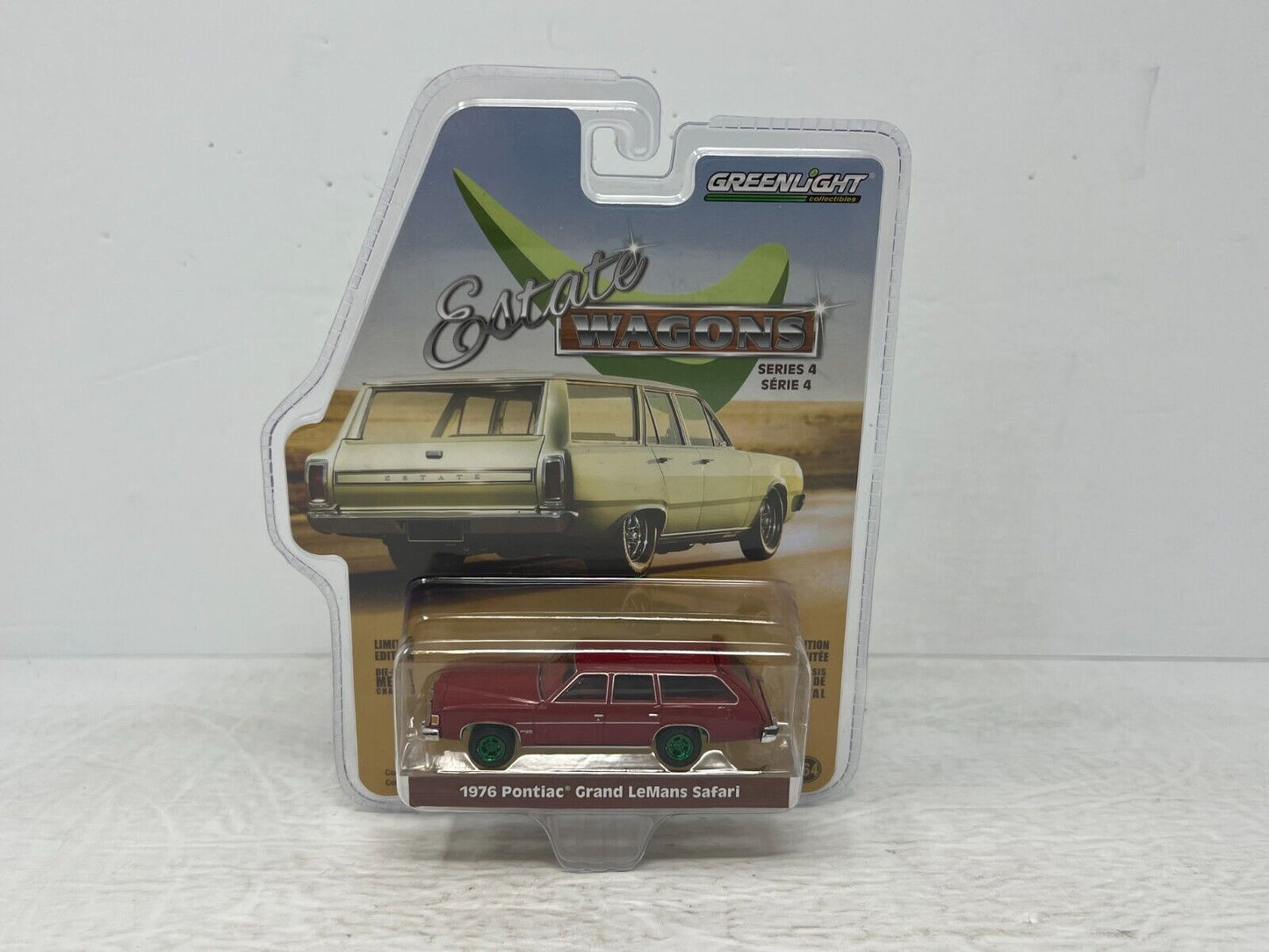 Greenlight Estate Wagons 1976 Pontiac Grand LeMans Green Machine 1:64 Diecast