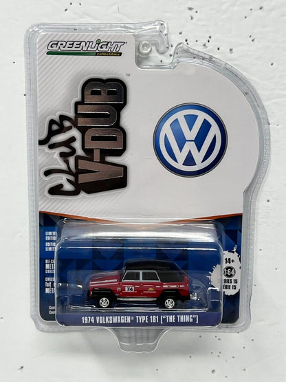 Greenlight Club V-Dub 1974 Volkswagen Type 181 "The Thing" 1:64 Diecast