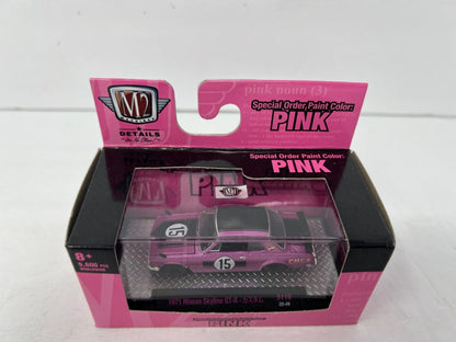 M2 Machines PINK 1971 Nissan Skyline GT-R S110 1:64 Diecast