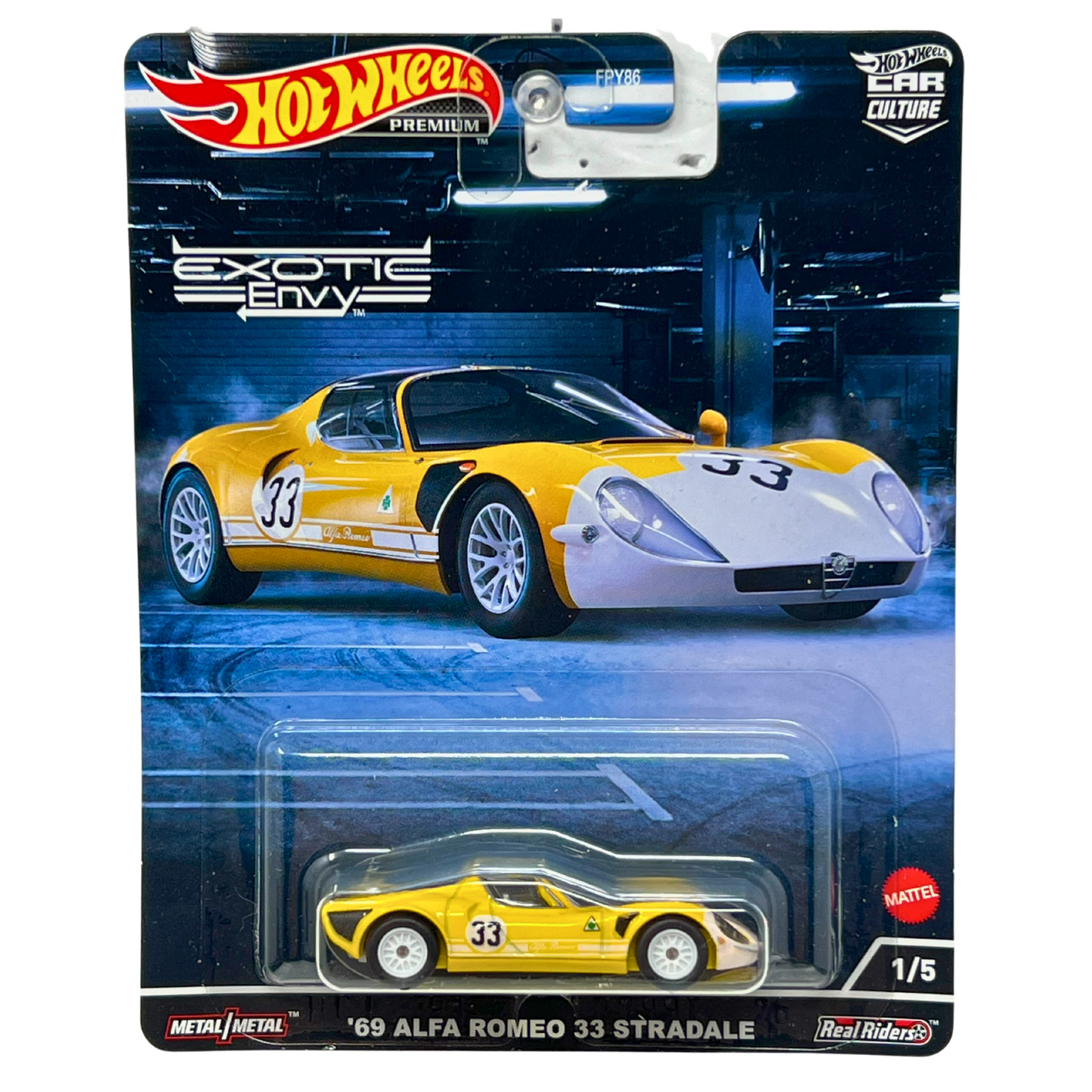 Hot Wheels Premium Exotic Envy '69 Alfa Romeo 33 Stradale 1:64 Diecast