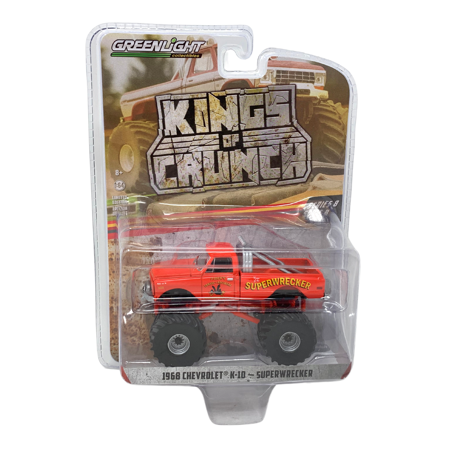 Greenlight Kings of Crunch Series 8 1968 Chevy K-10 Super wrecker 1:64 Diecast
