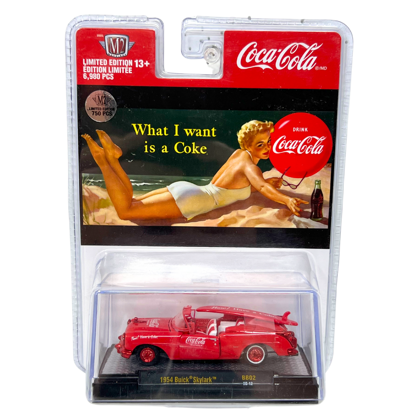 M2 Machines Coca-Cola 1954 Buick Skylark CHASE 1:64 Diecast