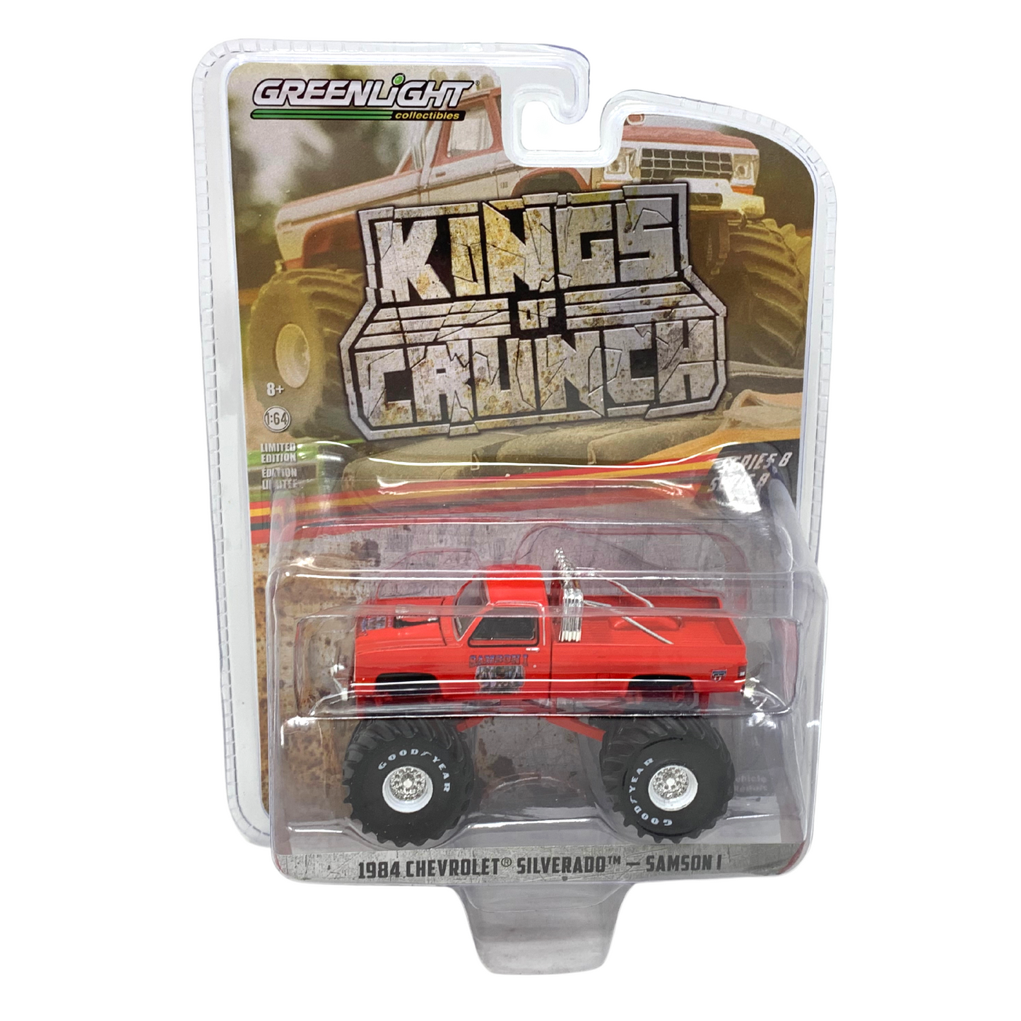 Greenlight Kings of Crunch Series 8 1984 Chevrolet Silverado Samson 1:64 Diecast