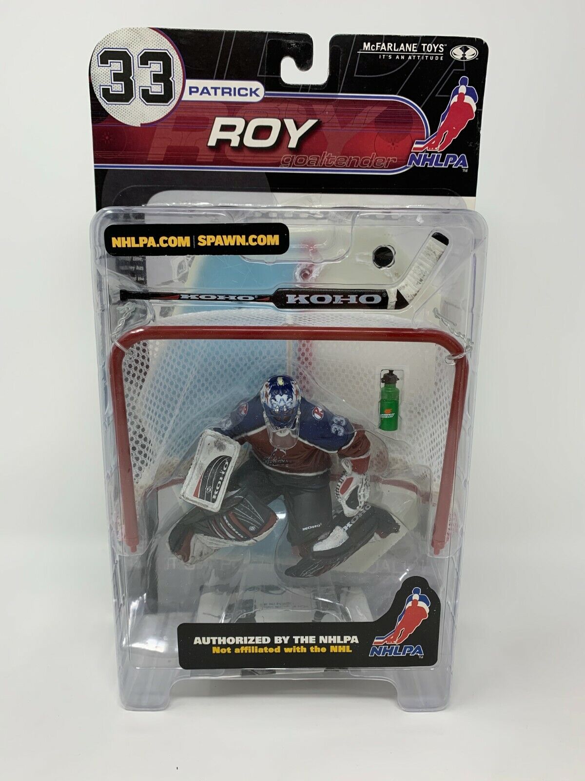 Mcfarlane NHL Patrick Roy Colorado Avalanche Series 1 NHLPA Logo Jersey Figure