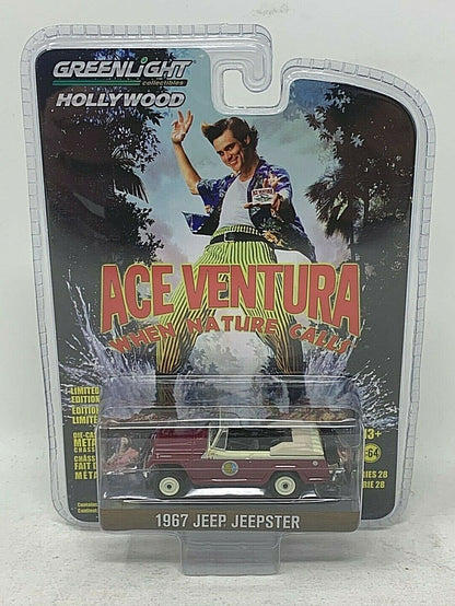 Greenlight Hollywood Series 28 Ace Ventura 1967 Jeep Jeepster 1:64 Diecast