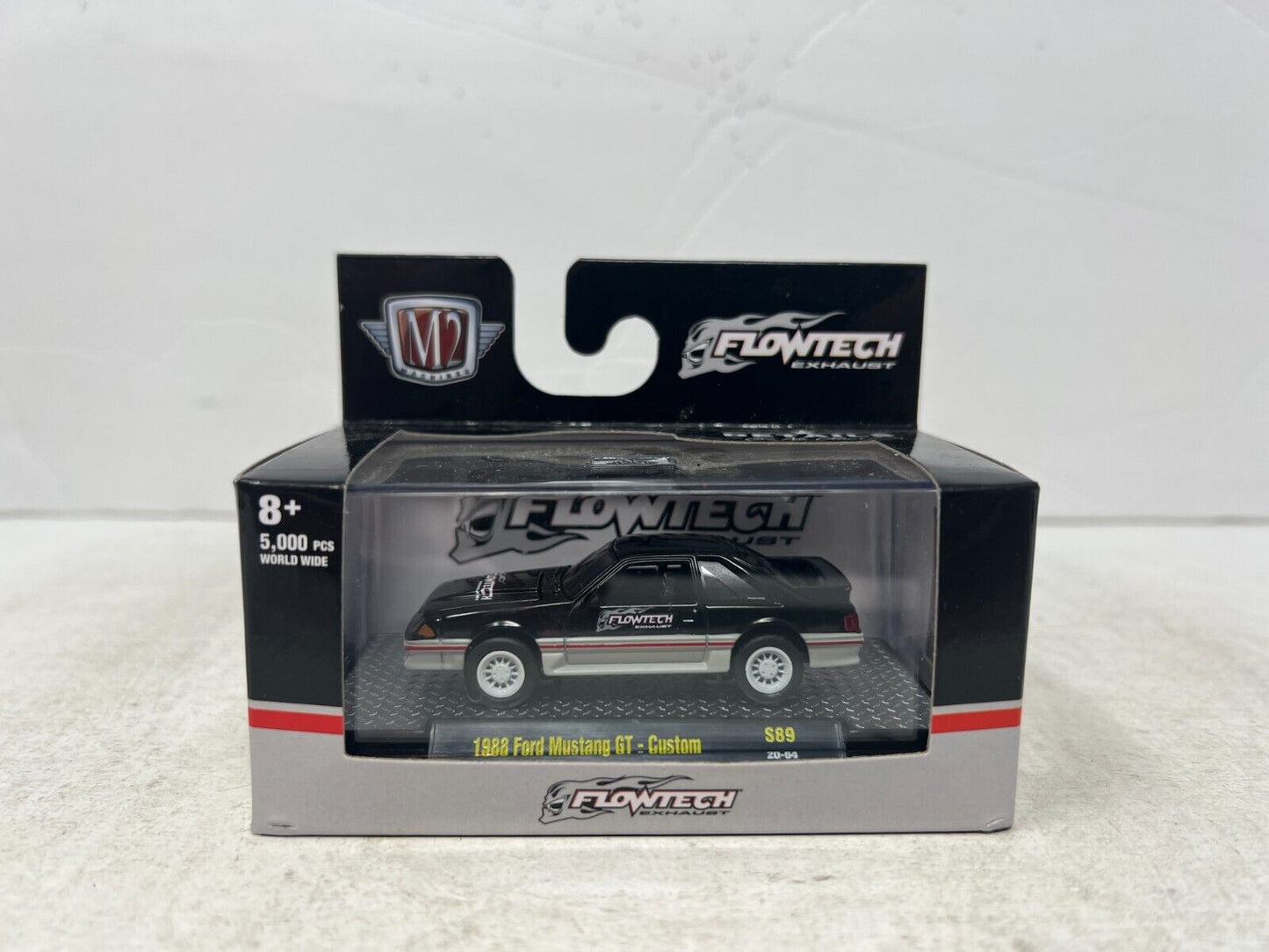 M2 Machines Flowtech Exhaust 1988 Ford Mustang GT - Custom S89 1:64 Diecast