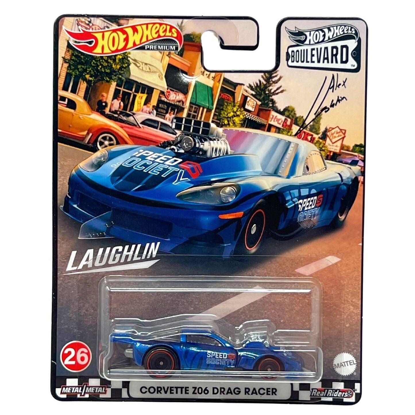 Hot Wheels Premium Boulevard Corvette Z06 Drag Racer 1:64 Diecast