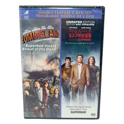 Zombieland / Pineapple Express (DVD, 2012) Action Crime Comedy New and Sealed!!!