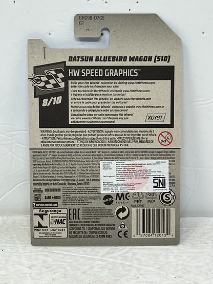 Hot Wheels HW Speed Graphics Datsun Bluebird Wagon (510) JDM 1:64 Diecast