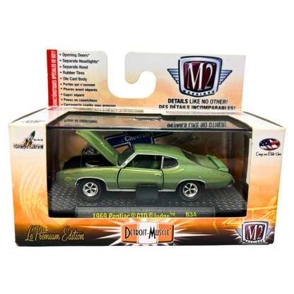 M2 Machines Detroit Muscle 1969 Pontiac GTO Judge R34 1:64 Diecast