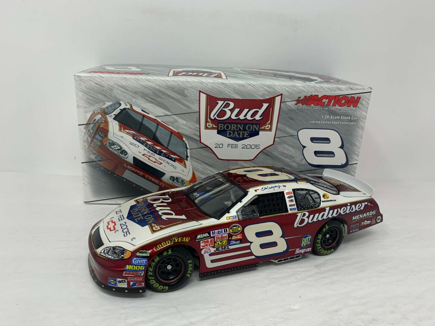 Action Nascar #8 Dale Earnhardt Jr. Budweiser Daytona Born On Date 1:24 Diecast