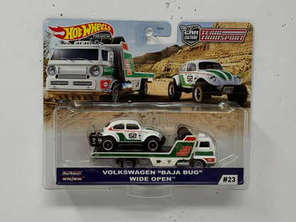 Hot Wheels Premium Team Transport Volkswagen Baja Bug Wide Open 1:64 Diecast