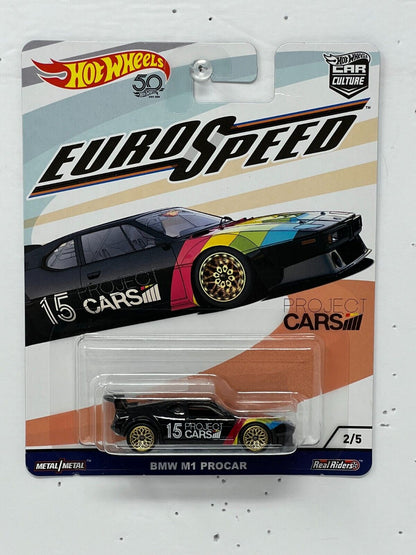 Hot Wheels Premium Euro Speed Project Cars BMW M1 Procar 1:64 Diecast