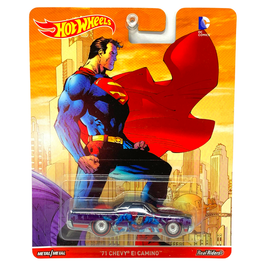 Hot Wheels Pop Culture DC Comics Superman '71 Chevy El Camino Real Riders 1:64