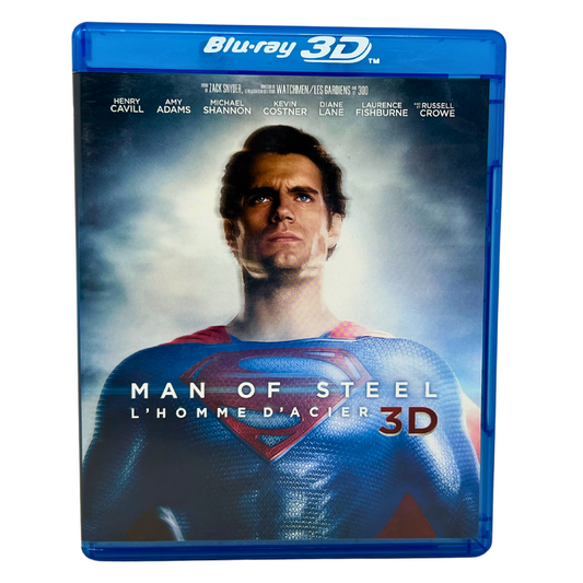 Man of Steel (Blu-ray 3D, 2013) Fantasy Henry Cavill Good Condition!!!