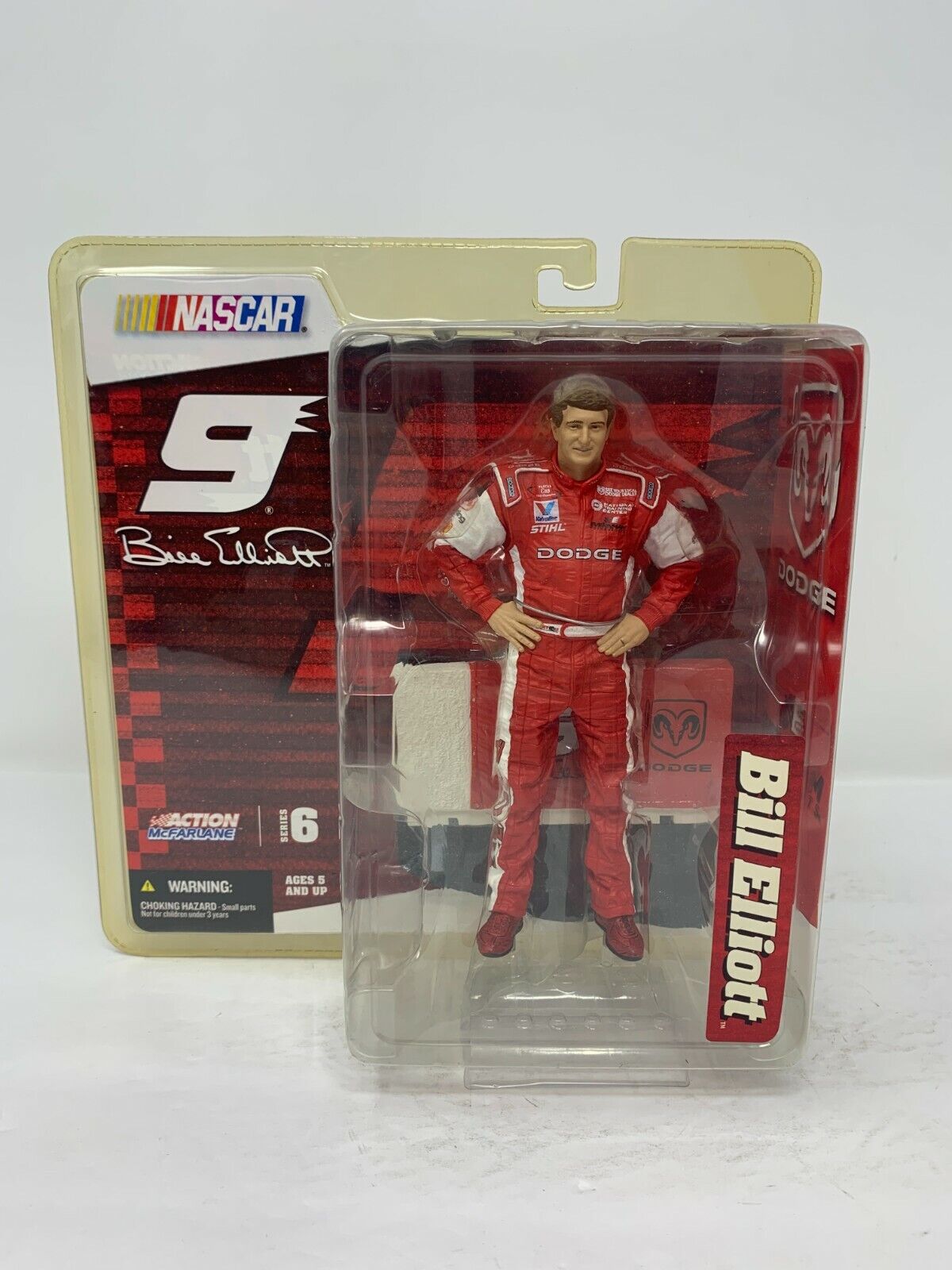 McFarlane Action Nascar  Bill Elliott # 9 Series 6 Figurine