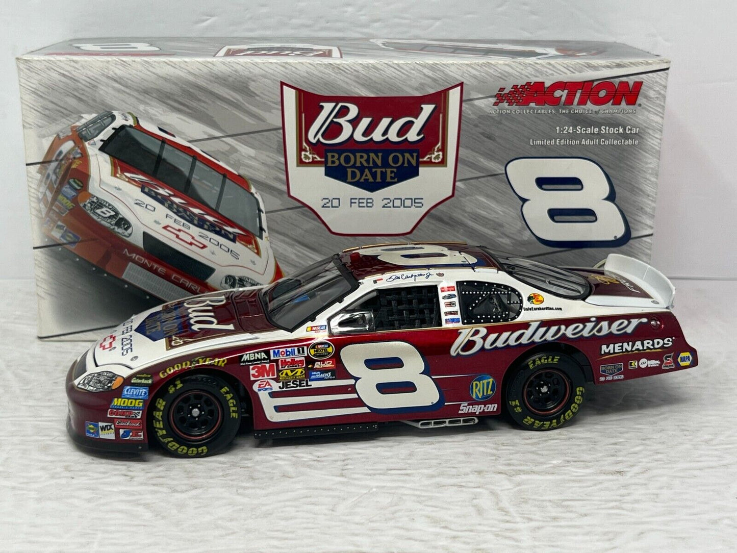 Action Nascar #8 Dale Earnhardt Jr. Bud Daytona Born Date GM Dealer 1:24 Diecast