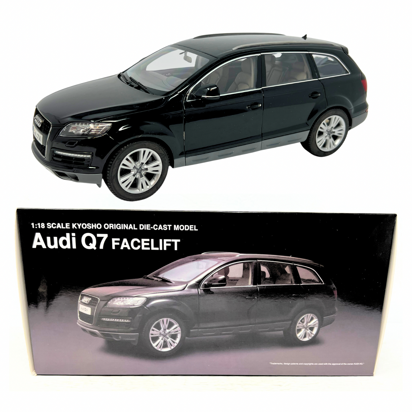 Kyosho Audi Q7 Facelift Night Black 1:18 Diecast