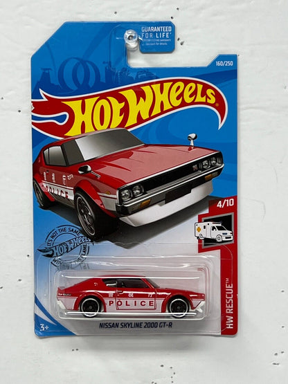 Hot Wheels HW Rescue Police Nissan Skyline 2000 GT-R JDM 1:64 Diecast