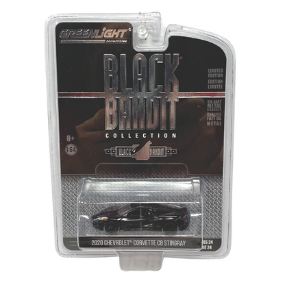 Greenlight Black Bandit Series 24 2020 Chevy Corvette C8 Stingray 1:64 Diecast