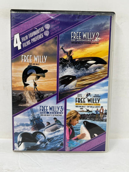 Free Willy Collection 4 Film Favourites (DVD, 2010) Jason James Richter Family