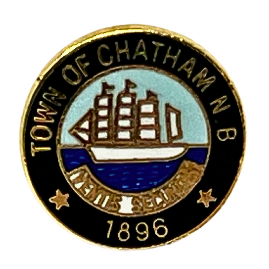 Town of Chatham New Brunswick Souvenir Cities & States Lapel Pin SP2