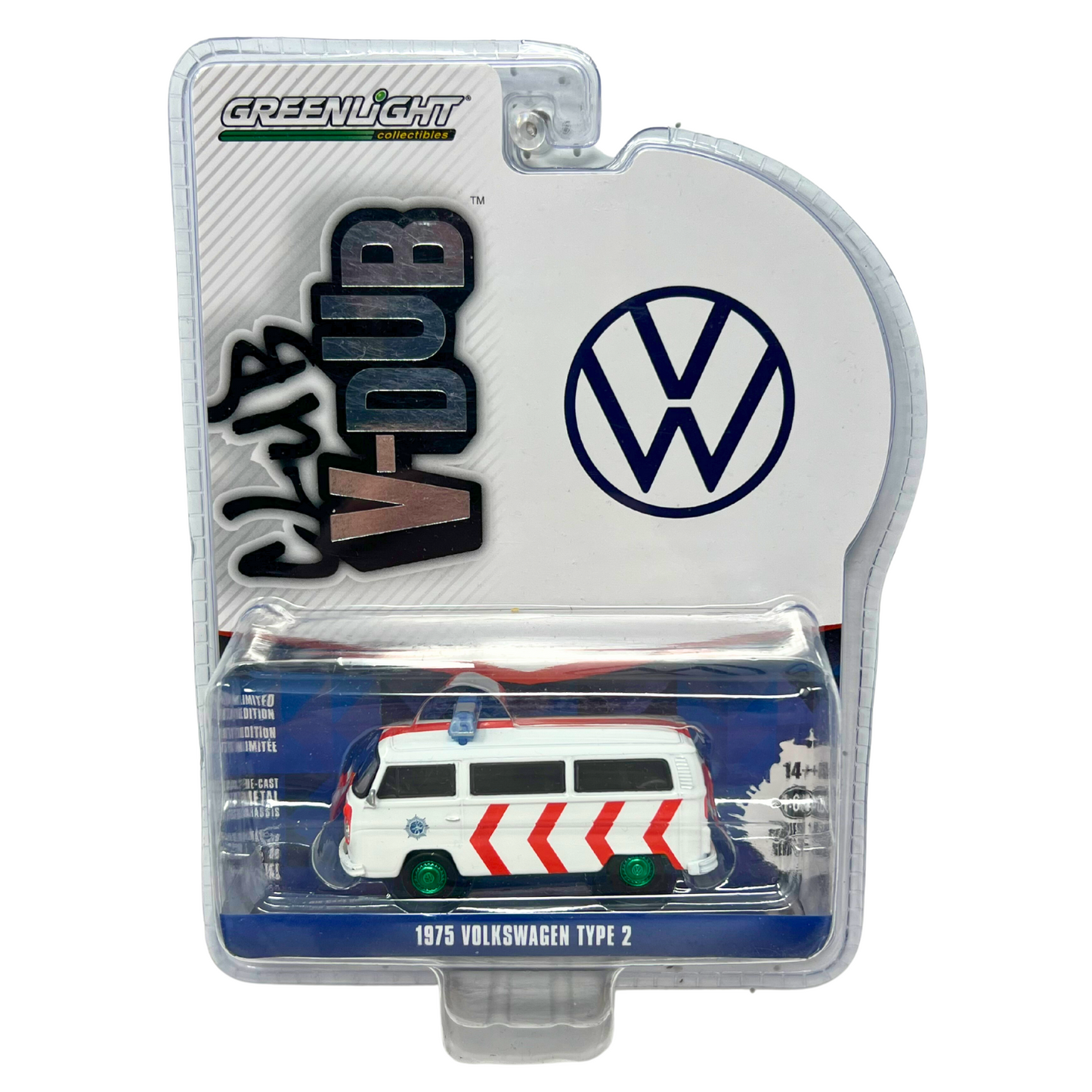 Greenlight Club V-Dub 1975 Volkswagen Type 2 GREEN MACHINE 1:64 Diecast