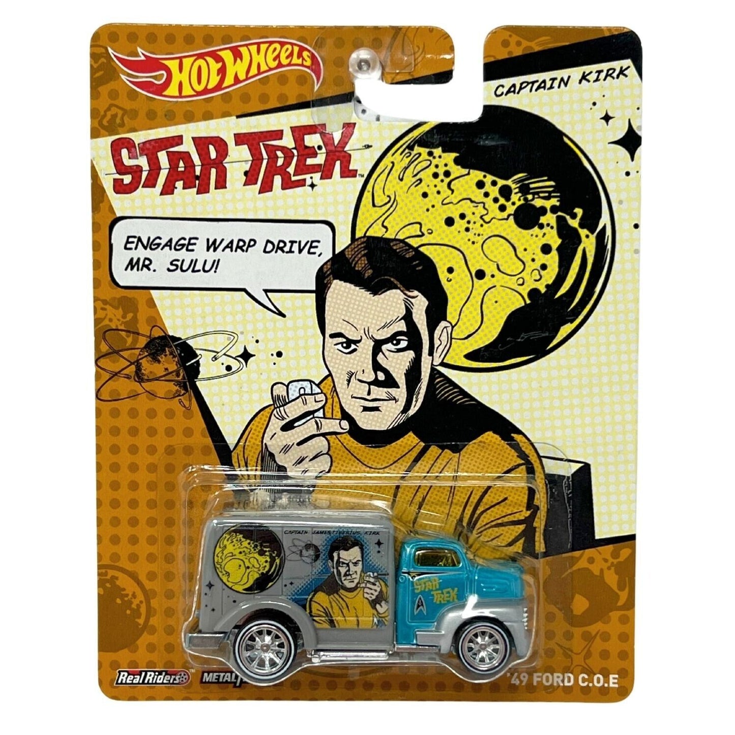 Hot Wheels Star Trek Captain Kirk '49 Ford C.O.E. Real Riders 1:64 Diecast