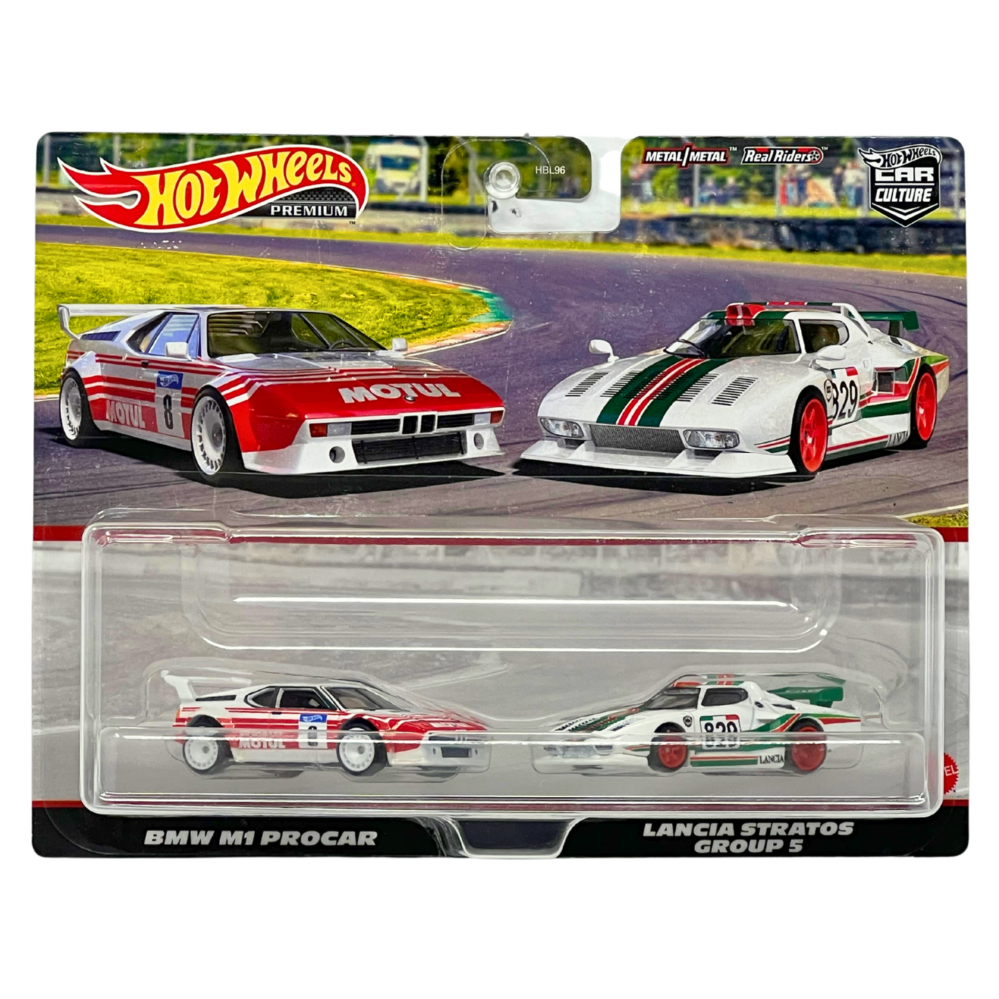 Hot Wheels Premium BMW M1 Procar & Lancia Stratos Group S 2-Pack 1:64 Diecast