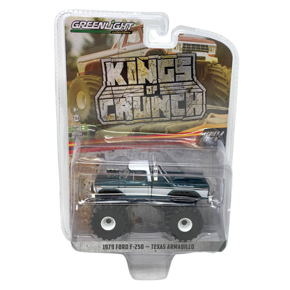 Greenlight Kings of Crunch Series 8 1979 Ford F-250 Texas Armadillo 1:64 Diecast