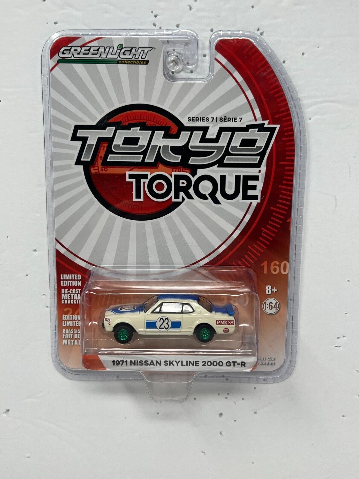 Greenlight Tokyo Torque 1971 Nissan Skyline 2000 GT-R GREEN MACHINE 1:64 Diecast