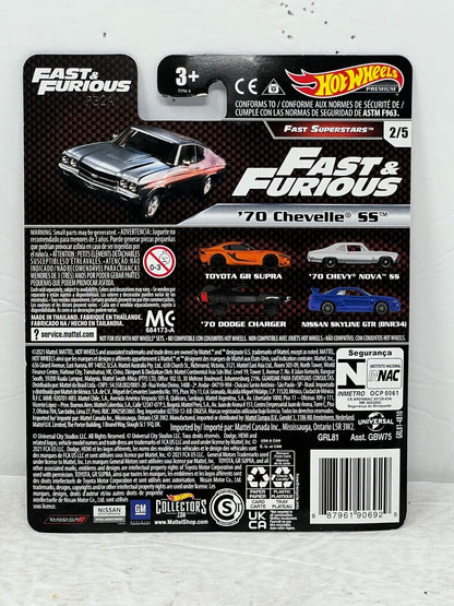 Hot Wheels Premium Fast & Furious Fast Superstars '70 Chevelle SS 1:64 Diecast
