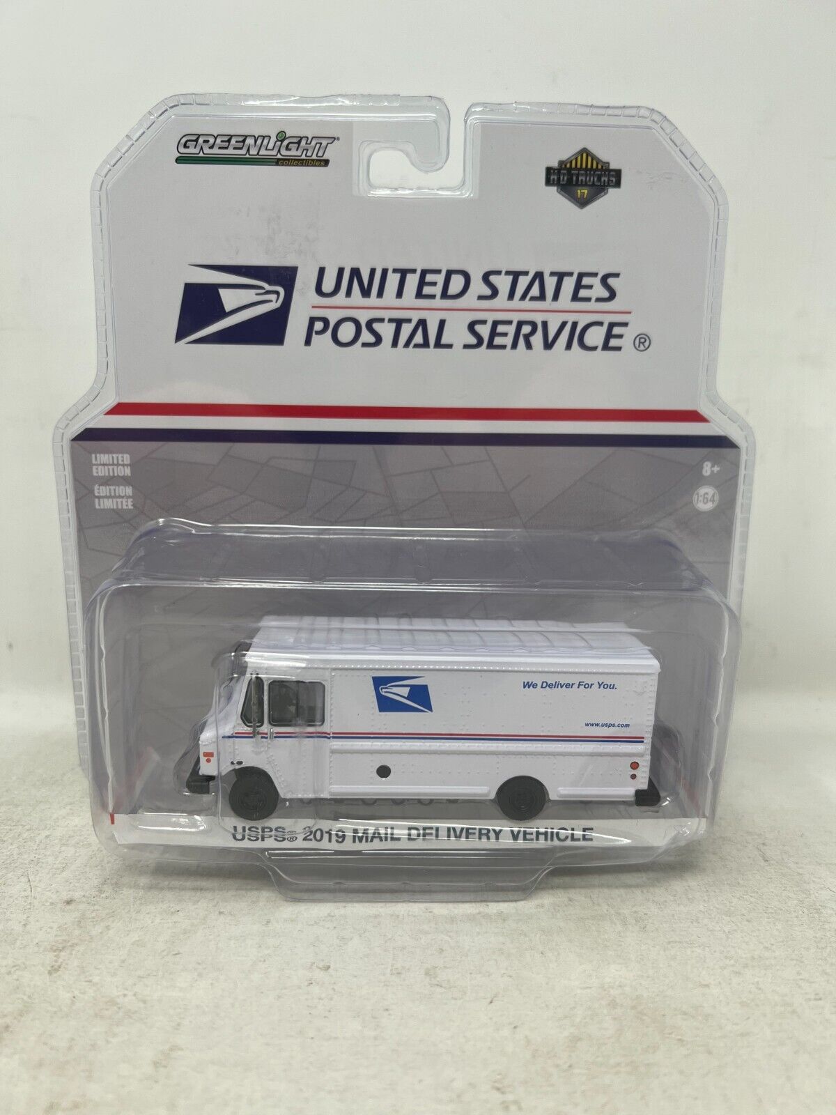 Greenlight HD Trucks Series 17 USPS 2019 Mail Delivery Vehicle 1:64 Diecast