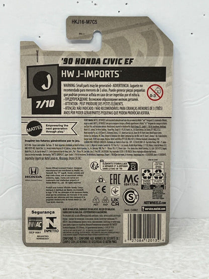 Hot Wheels HW J-Imports '90 Honda Civic EF JDM 1:64 Diecast
