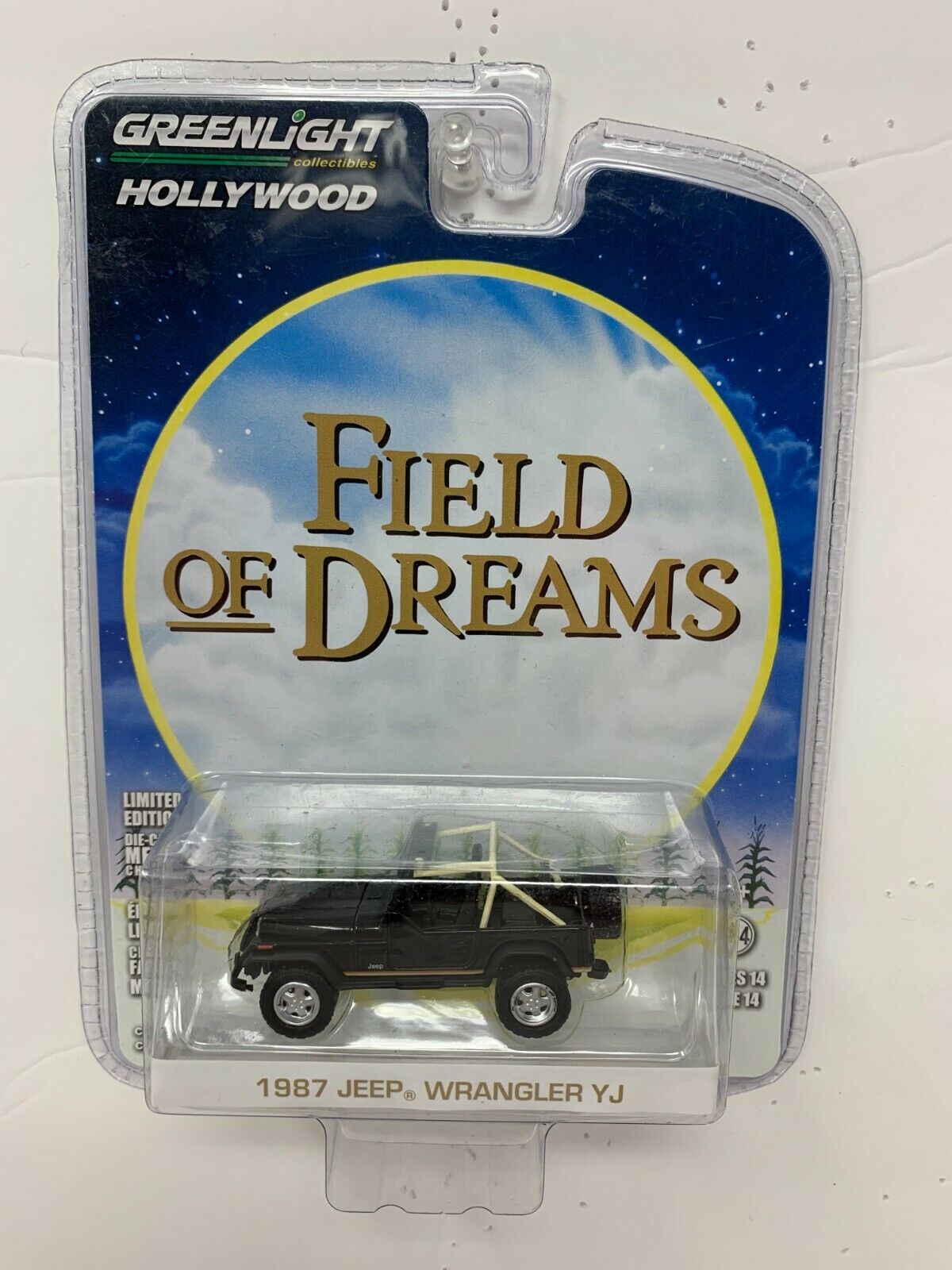 Greenlight Hollywood Field of Dreams 1987 Jeep Wrangler YJ 1:64 Diecast
