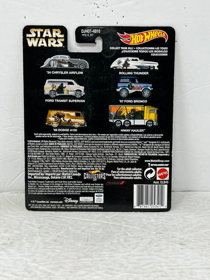 Hot Wheels Star Wars Ralph McQuarrie '66 Dodge A100 Real Riders 1:64 Diecast