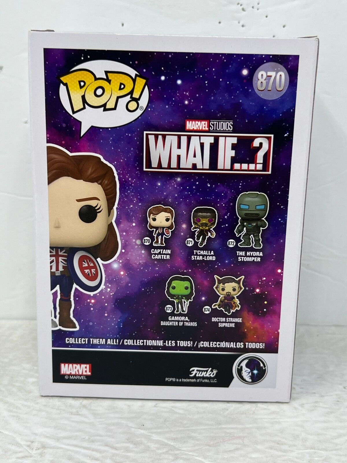 Funko Pop! Marvel Studios What If... #870 Captain Carter Bobble-Head