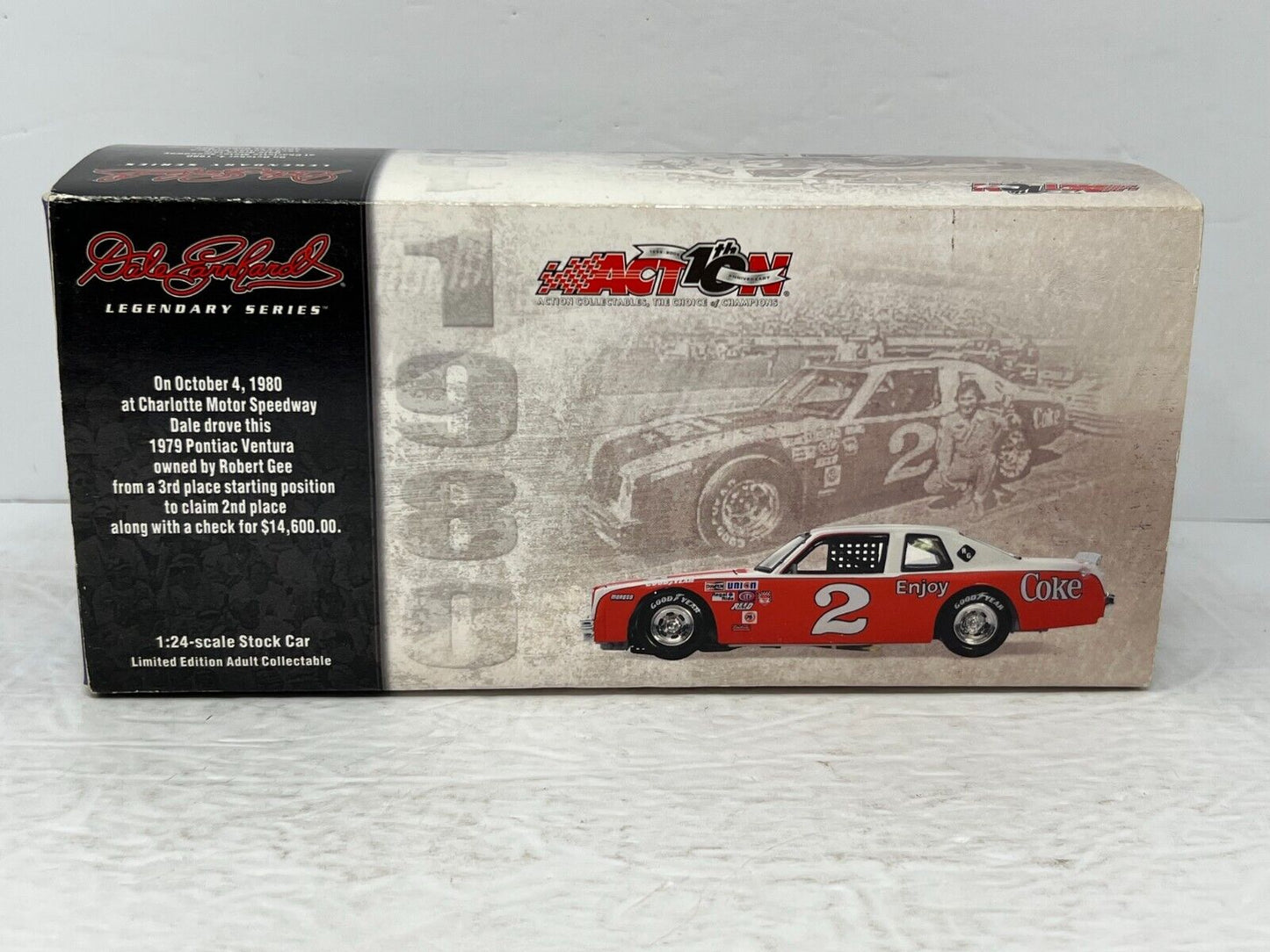 Action Nascar Legendary #2 Dale Earnhardt Sr. Coke 1980 Ventura 1:24 Diecast