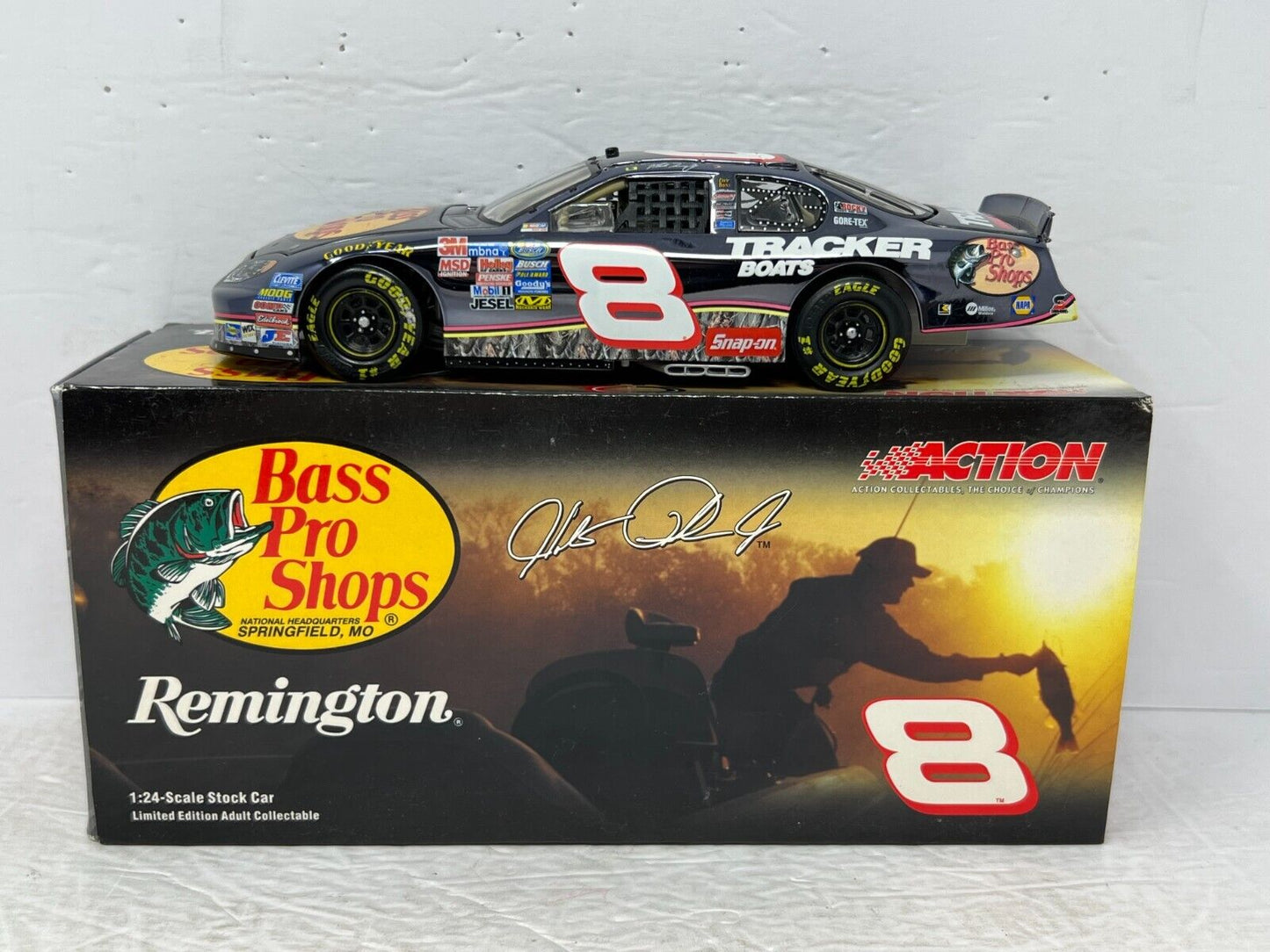 Action Nascar #8 Hank Parker Jr Remington Bass Pro 2003 Monte Carlo 1:24 Diecast