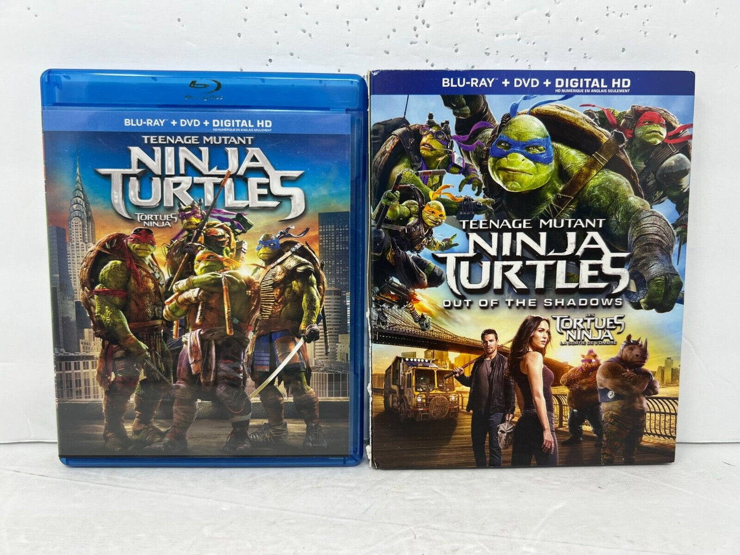 Teenage Mutant Ninja Turtles 2-Movie Collection Blu-ray Good Collection!!!