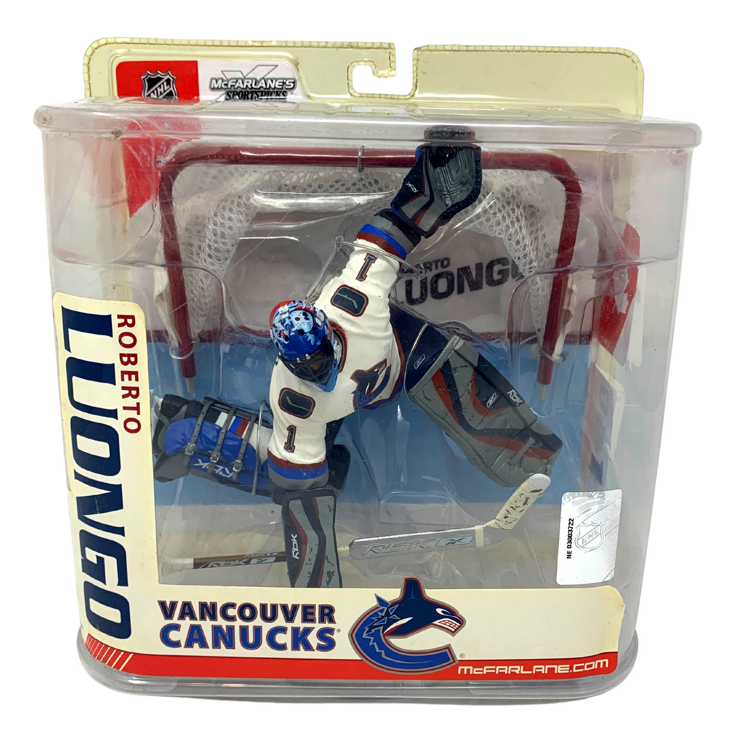 Mcfarlane NHL Roberto Luongo Vancouver Canucks White Jersey Series 15 Figure