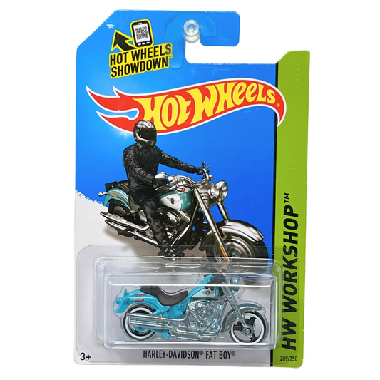 Hot Wheels HW Workshop Harley-Davidson Fat Boy Motorcycle 1:64 Diecast