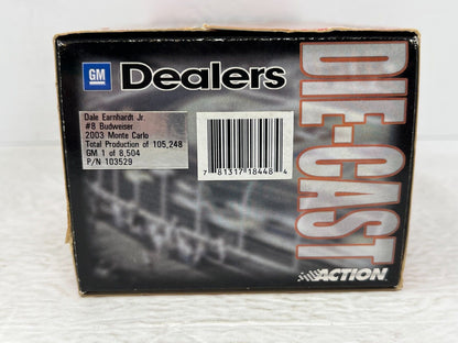 Action Nascar #8 Dale Earnhardt Jr. Budweiser GM Dealers 2003 Chevy 1:24 Diecast